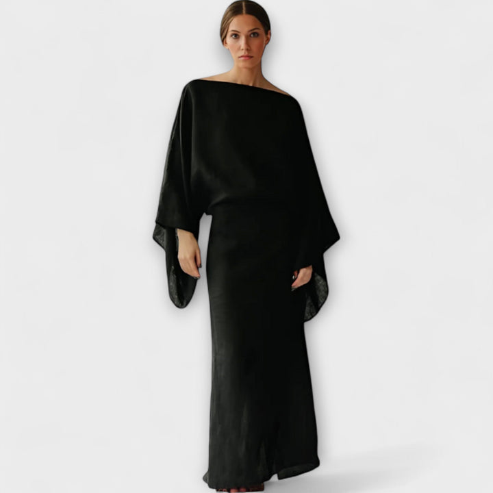 Dana | Robe kimono en lin et coton