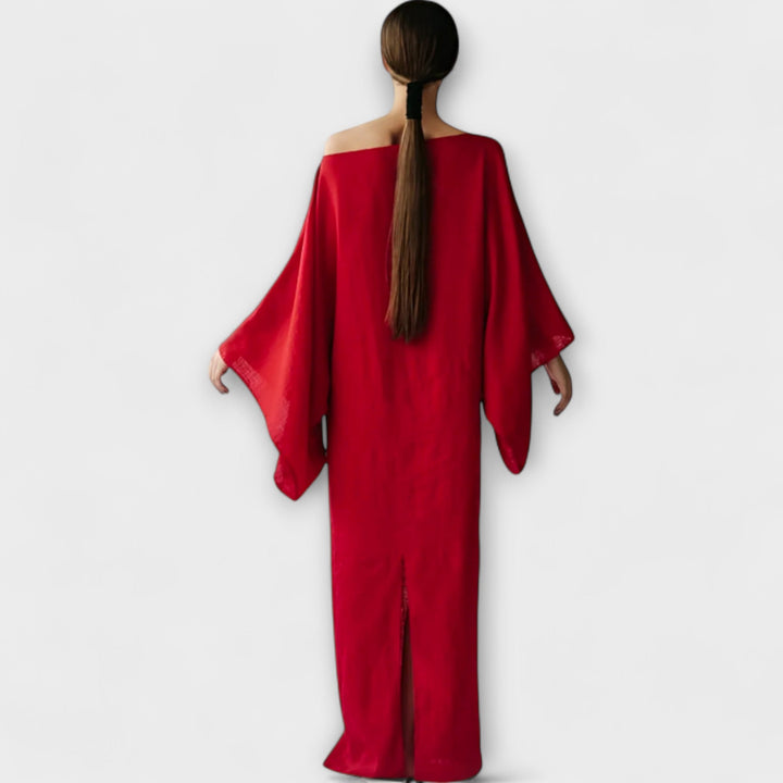 Dana | Robe kimono en lin et coton