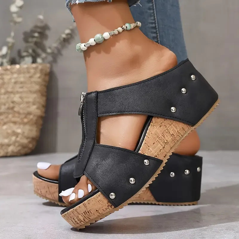 Chiara | Sandales compensées élégantes