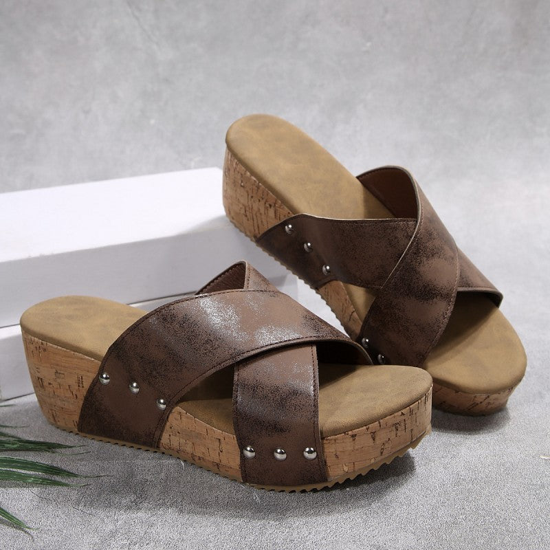 Rebekka – Sandales compensées bohèmes