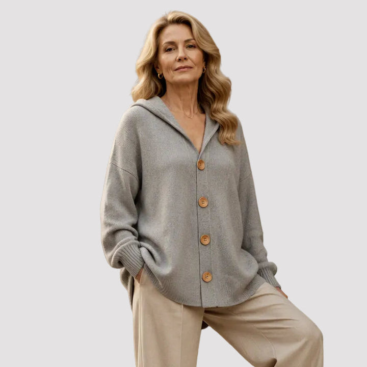 INÈS | PULL CONFORT GRIS