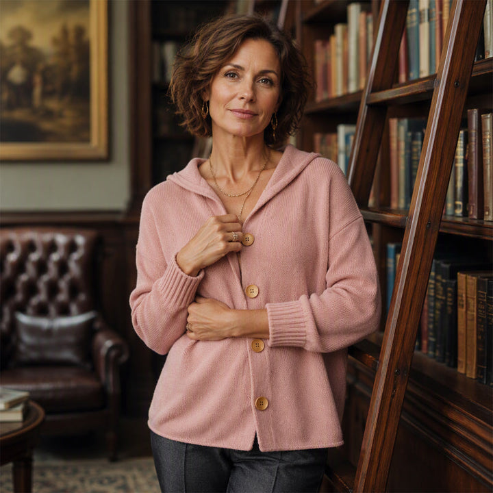 LÉONIE | PULL CONFORT ROSE