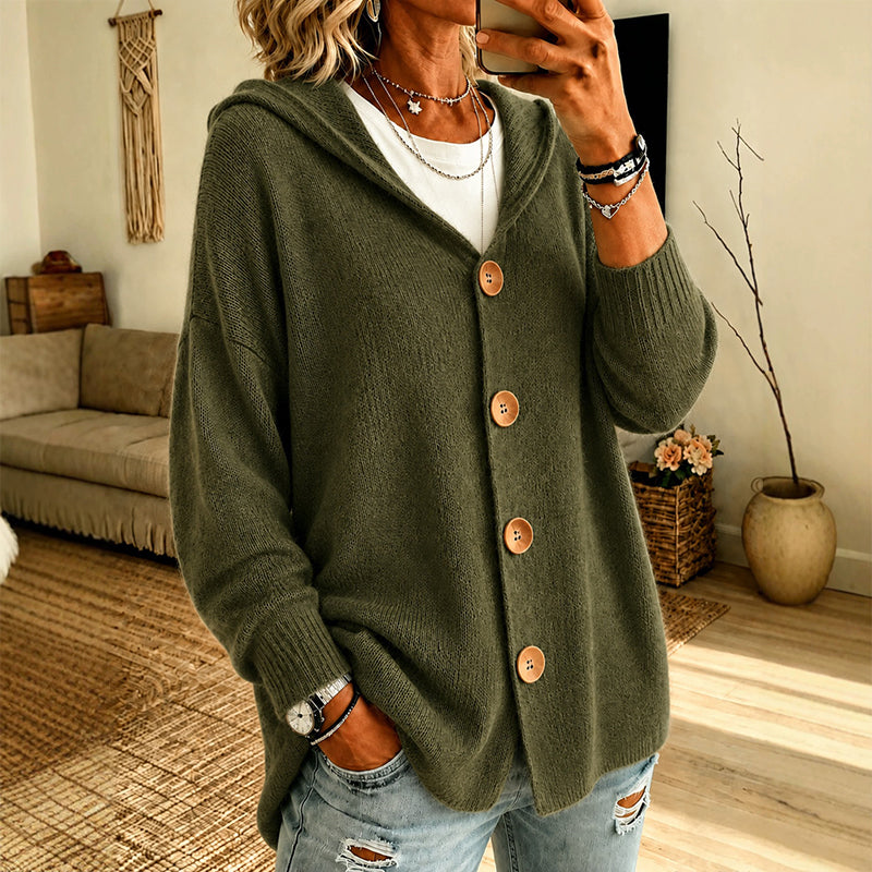 JADE | PULL CONFORT VERT KAKI