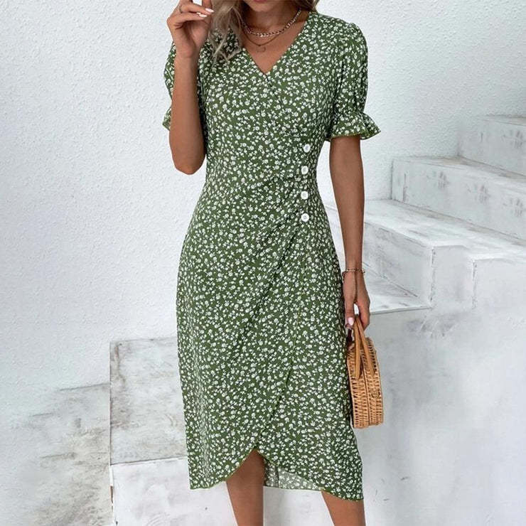 Rita | Robe portefeuille légère