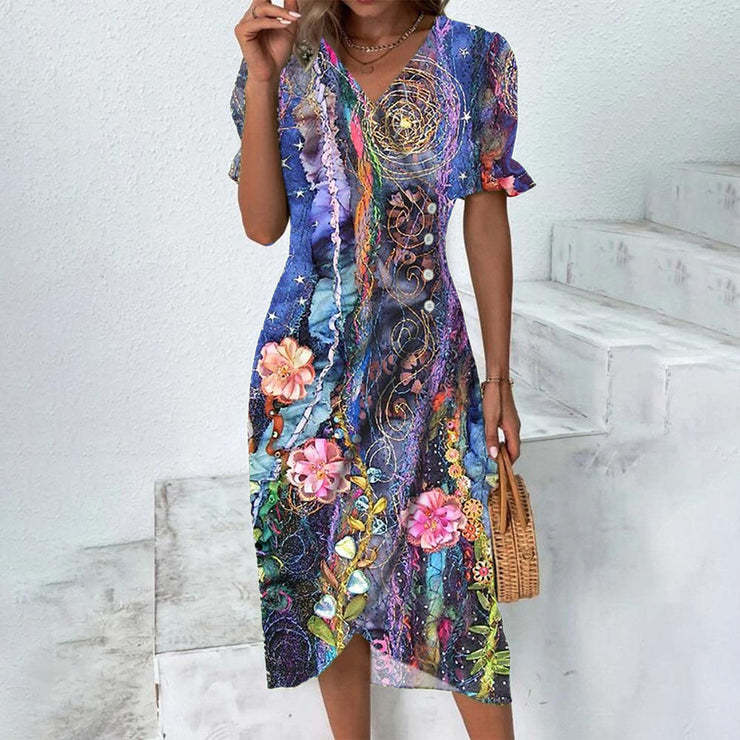Rita | Robe portefeuille légère