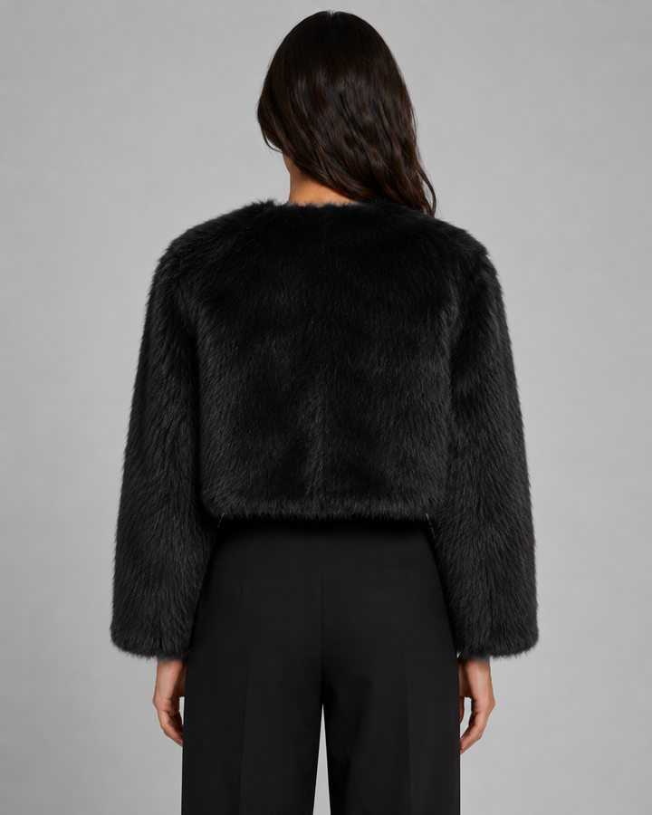 MURIEL | VESTE EN FAUSSE FOURRURE COURTE