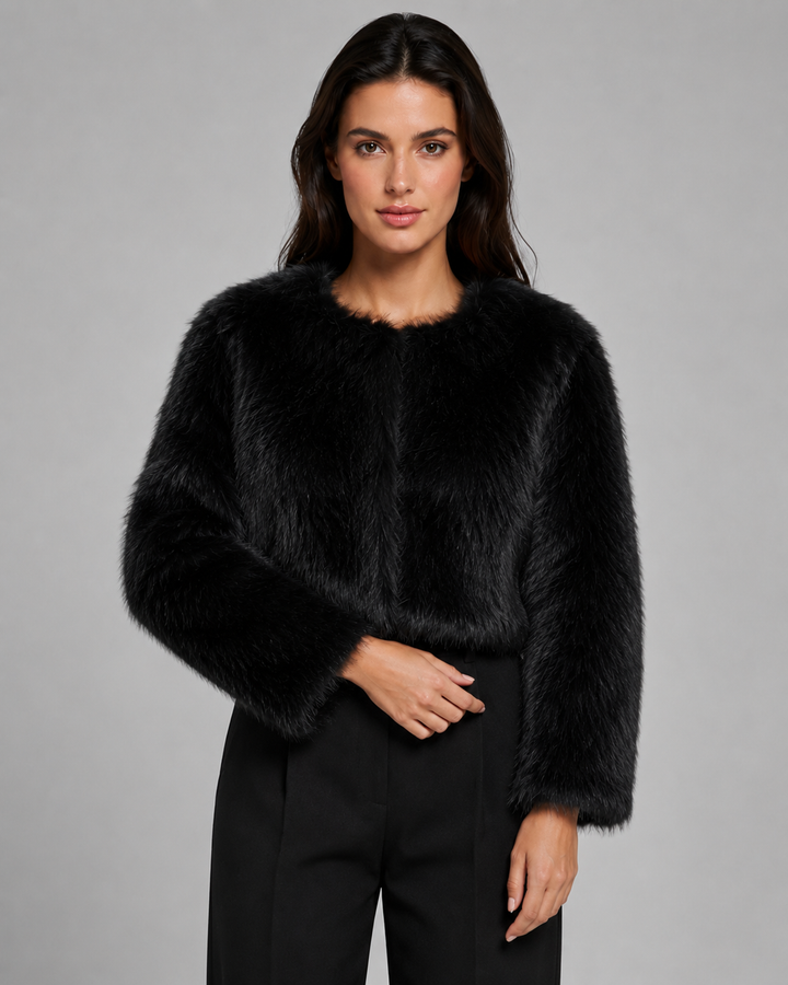 MURIEL | VESTE EN FAUSSE FOURRURE COURTE
