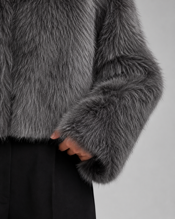 MURIEL | VESTE EN FAUSSE FOURRURE COURTE