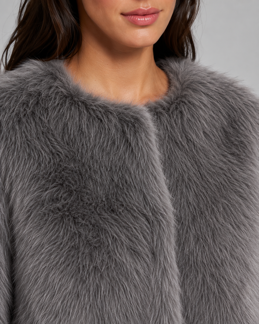 MURIEL | VESTE EN FAUSSE FOURRURE COURTE
