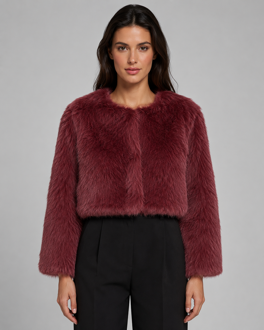 MURIEL | VESTE EN FAUSSE FOURRURE COURTE