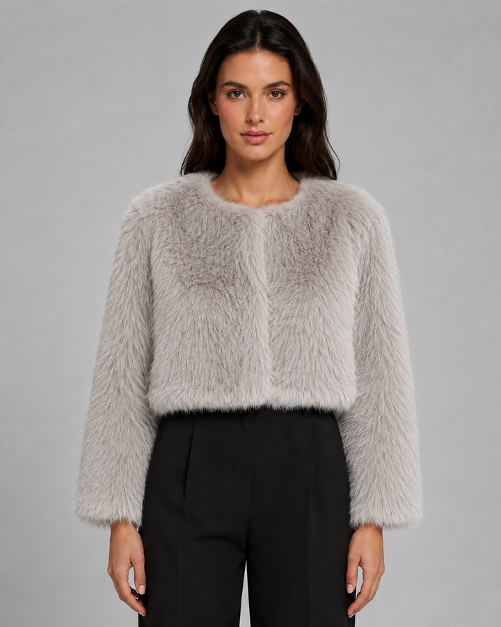 MURIEL | VESTE EN FAUSSE FOURRURE COURTE