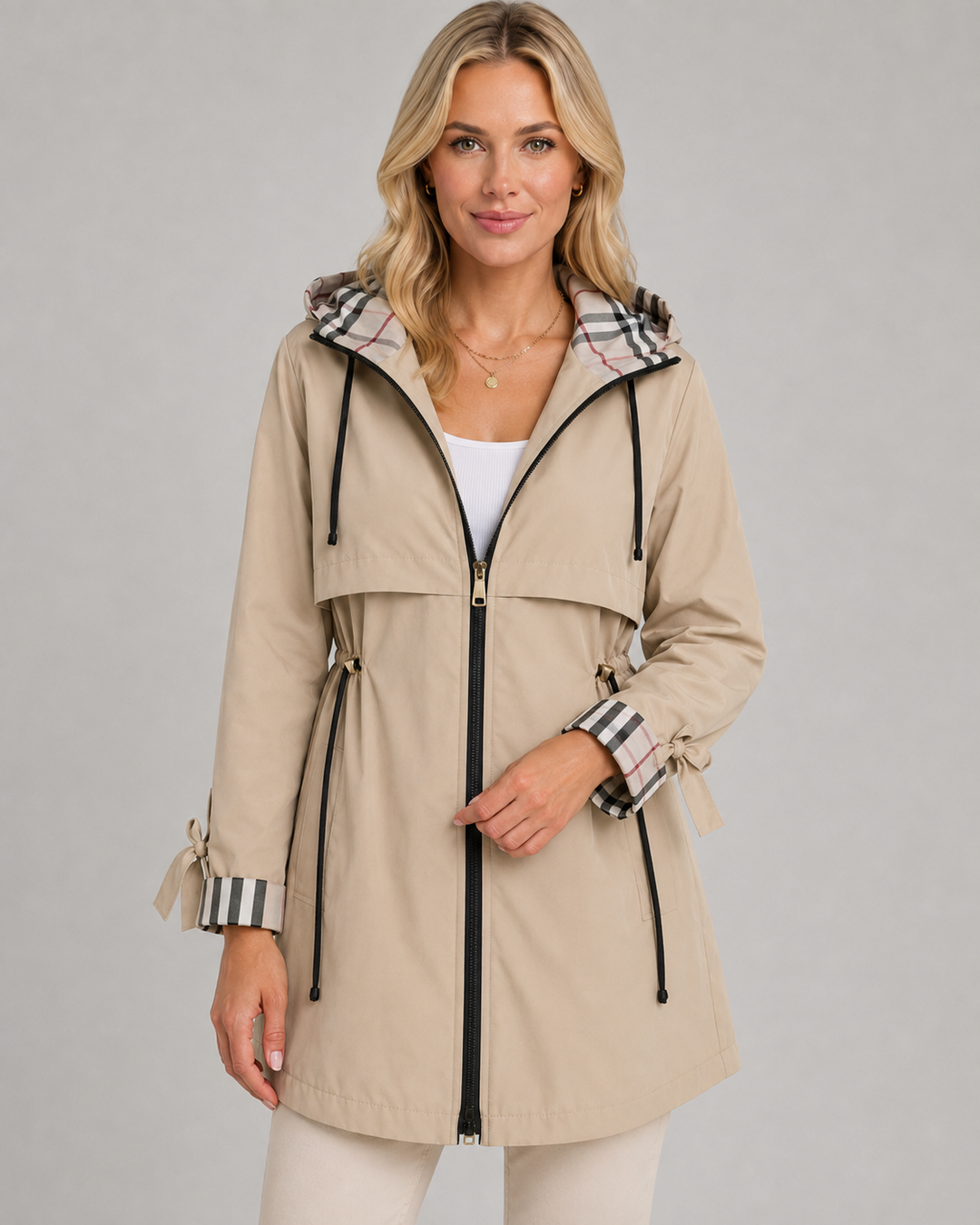 CLAUDINE | TRENCH À CAPUCHE