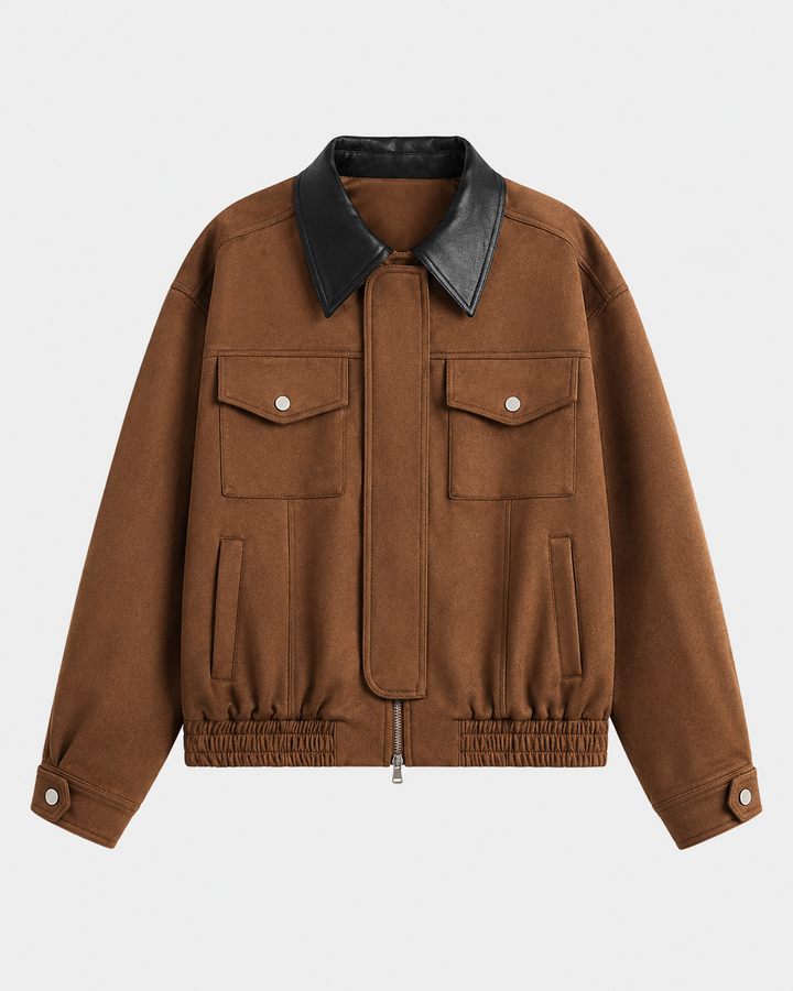 ÉLODIE | VESTE EN SIMILICUIR COURTE
