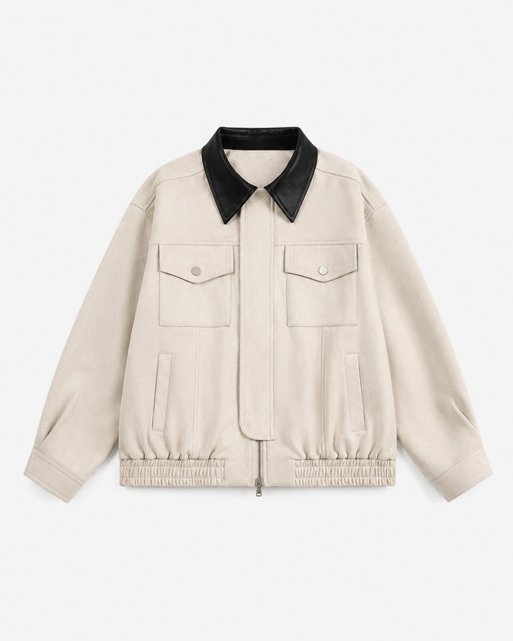 ÉLODIE | VESTE EN SIMILICUIR COURTE