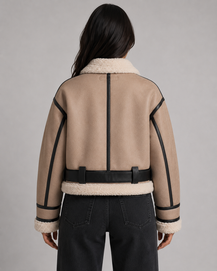 YASMINE | VESTE EN SIMILICUIR COURTE
