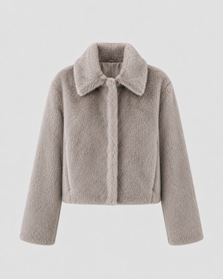 VIRGINIE | VESTE EN FAUSSE FOURRURE COURTE