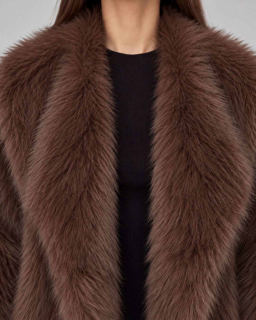 RACHEL | VESTE EN FAUSSE FOURRURE COURTE