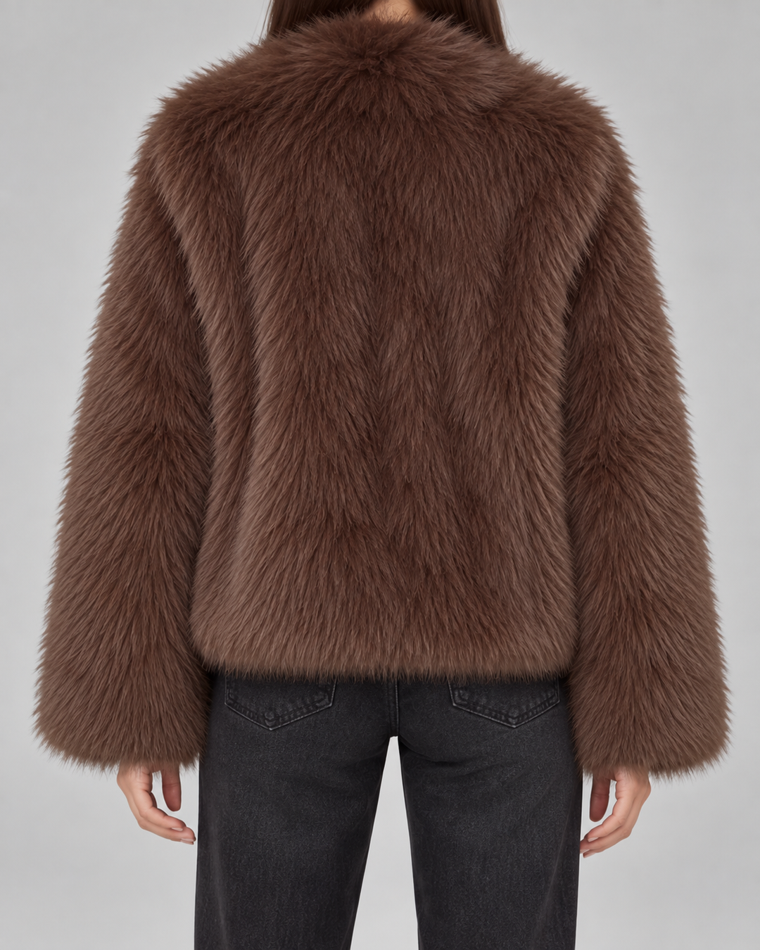 RACHEL | VESTE EN FAUSSE FOURRURE COURTE