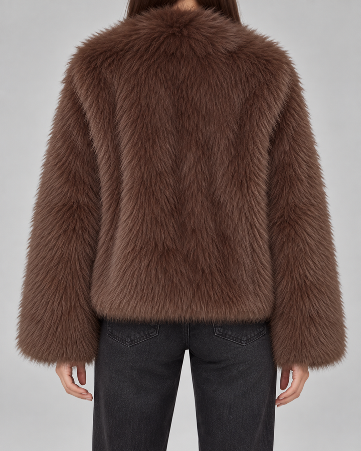 RACHEL | VESTE EN FAUSSE FOURRURE COURTE