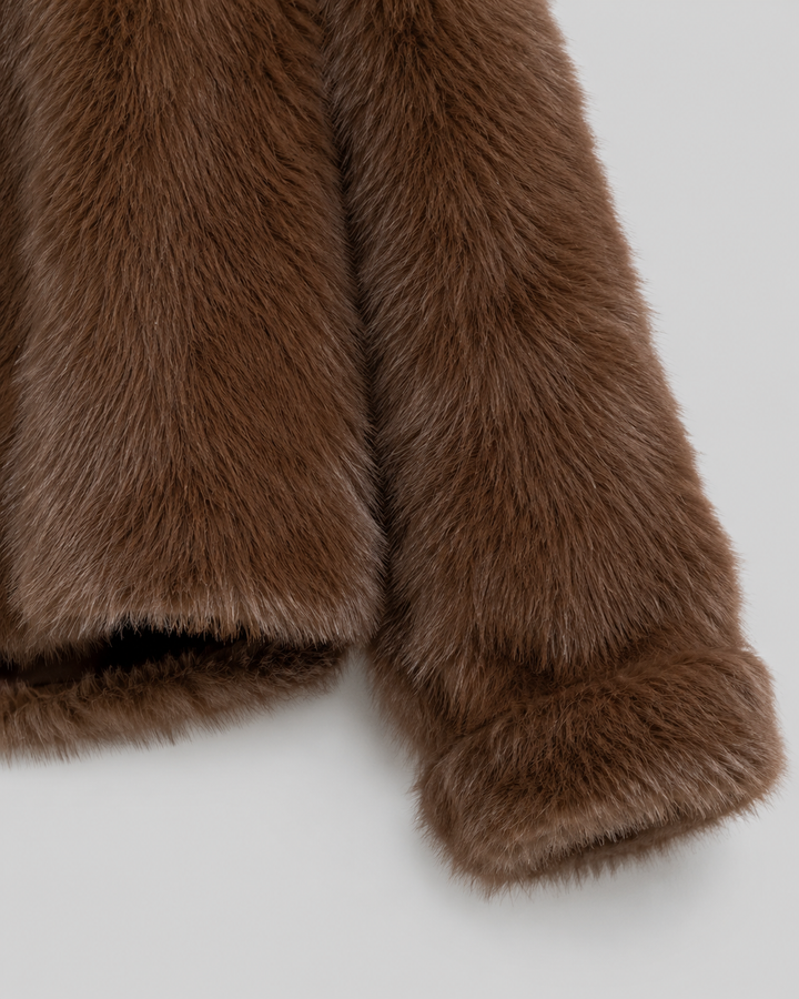 EMILIE | VESTE EN FAUSSE FOURRURE COURTE