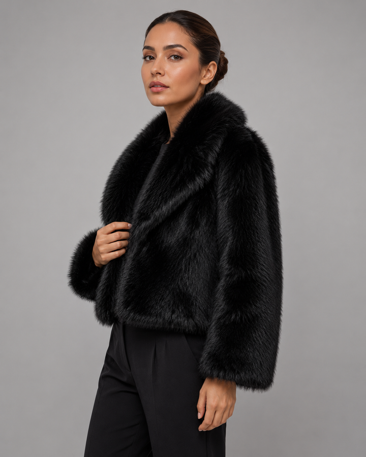 EMILIE | VESTE EN FAUSSE FOURRURE COURTE