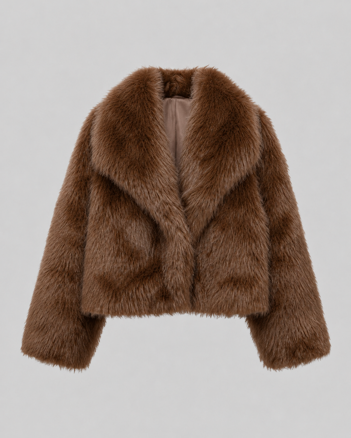 EMILIE | VESTE EN FAUSSE FOURRURE COURTE