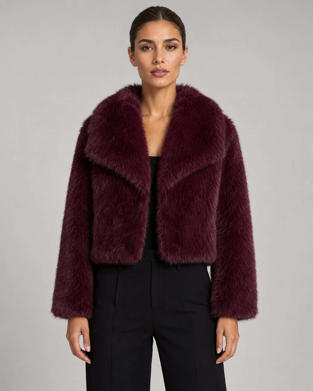 EMILIE | VESTE EN FAUSSE FOURRURE COURTE