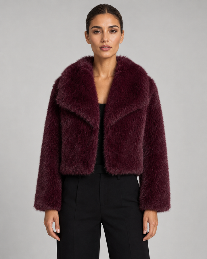 EMILIE | VESTE EN FAUSSE FOURRURE COURTE