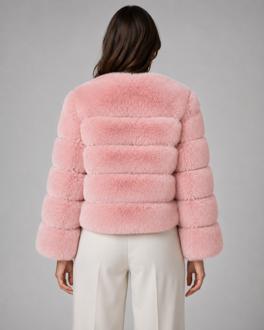 JOËLLE | VESTE EN FAUSSE FOURRURE COURTE