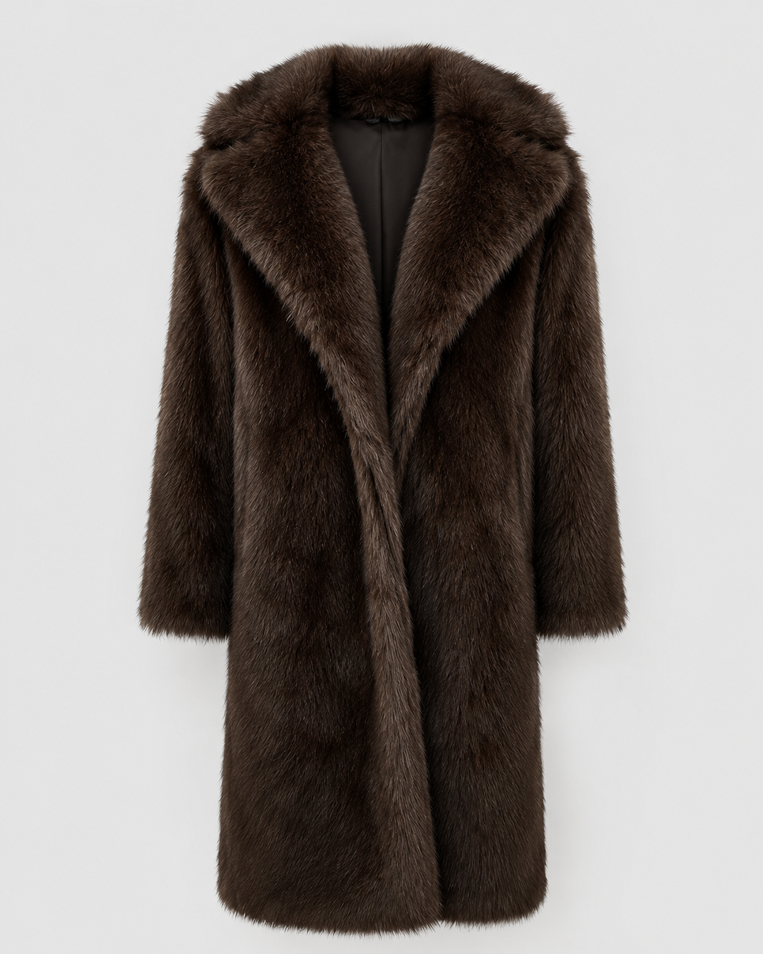 BÉNÉDICTE | MANTEAU EN FAUSSE FOURRURE LONG
