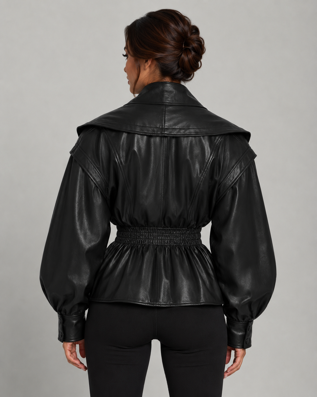 NADÈGE | VESTE EN SIMILICUIR