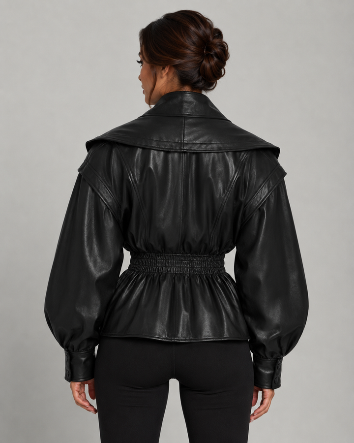 NADÈGE | VESTE EN SIMILICUIR