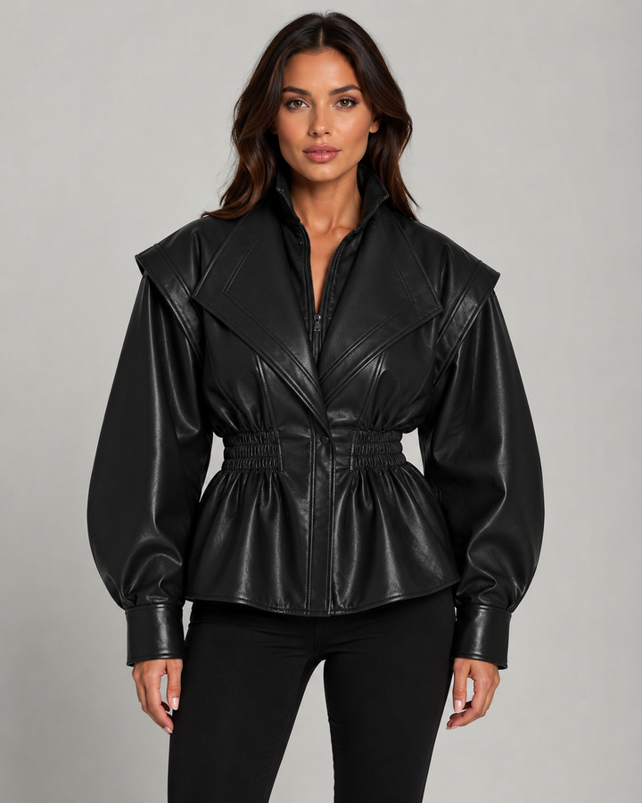 NADÈGE | VESTE EN SIMILICUIR