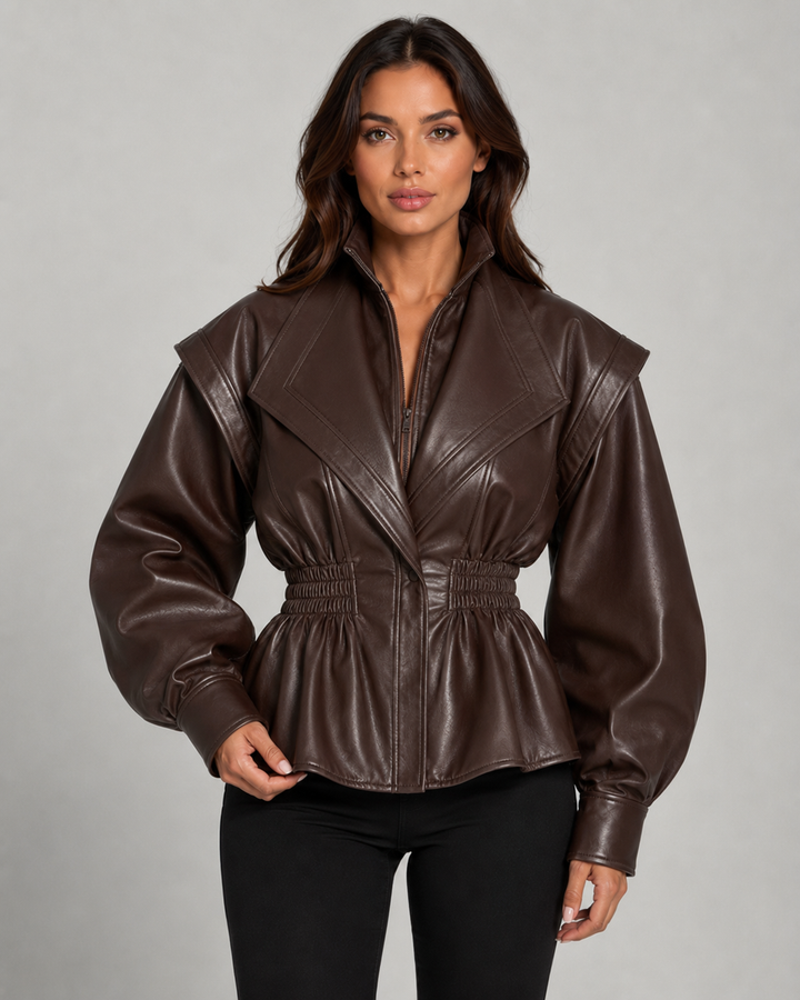 NADÈGE | VESTE EN SIMILICUIR