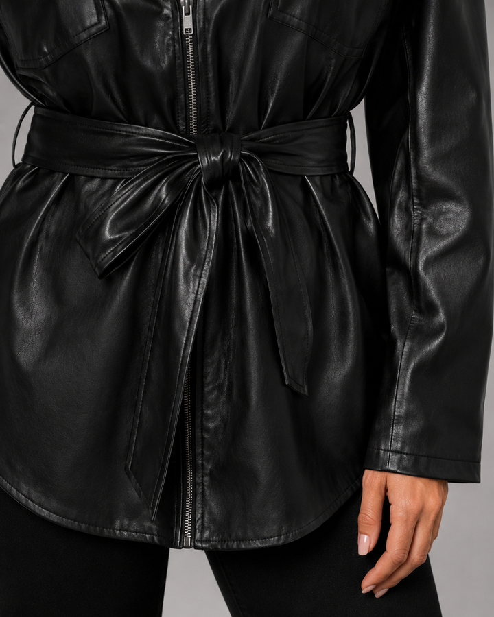 GABRIELLE | VESTE EN SIMILICUIR