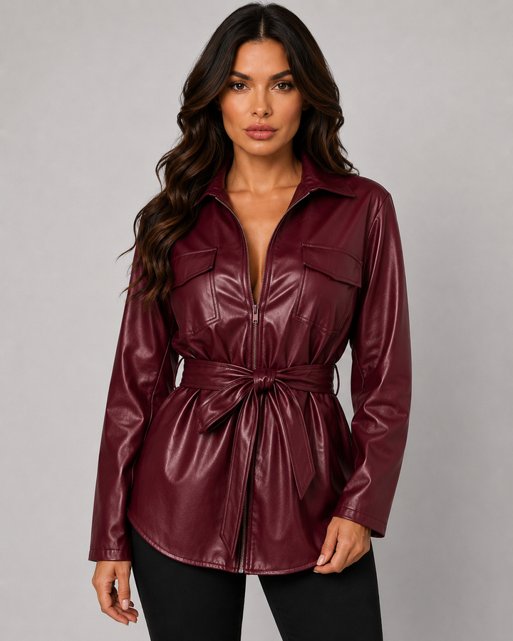 GABRIELLE | VESTE EN SIMILICUIR