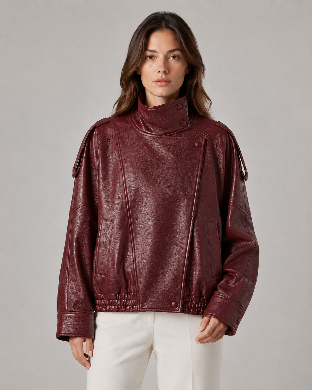 MÉLODIE | VESTE EN SIMILICUIR