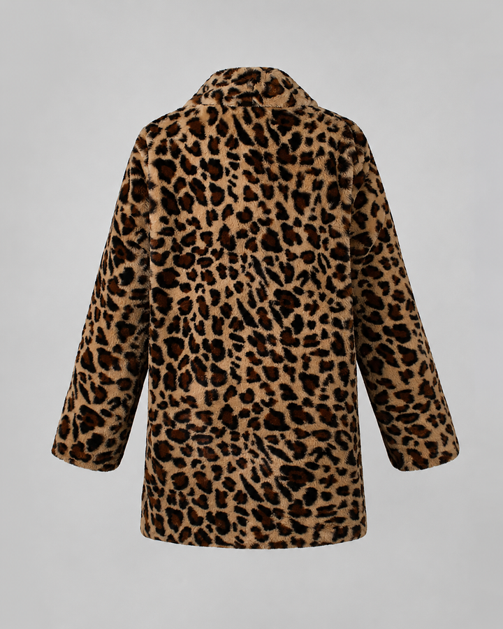 LÉONIE | MANTEAU EN FAUSSE FOURRURE LONG