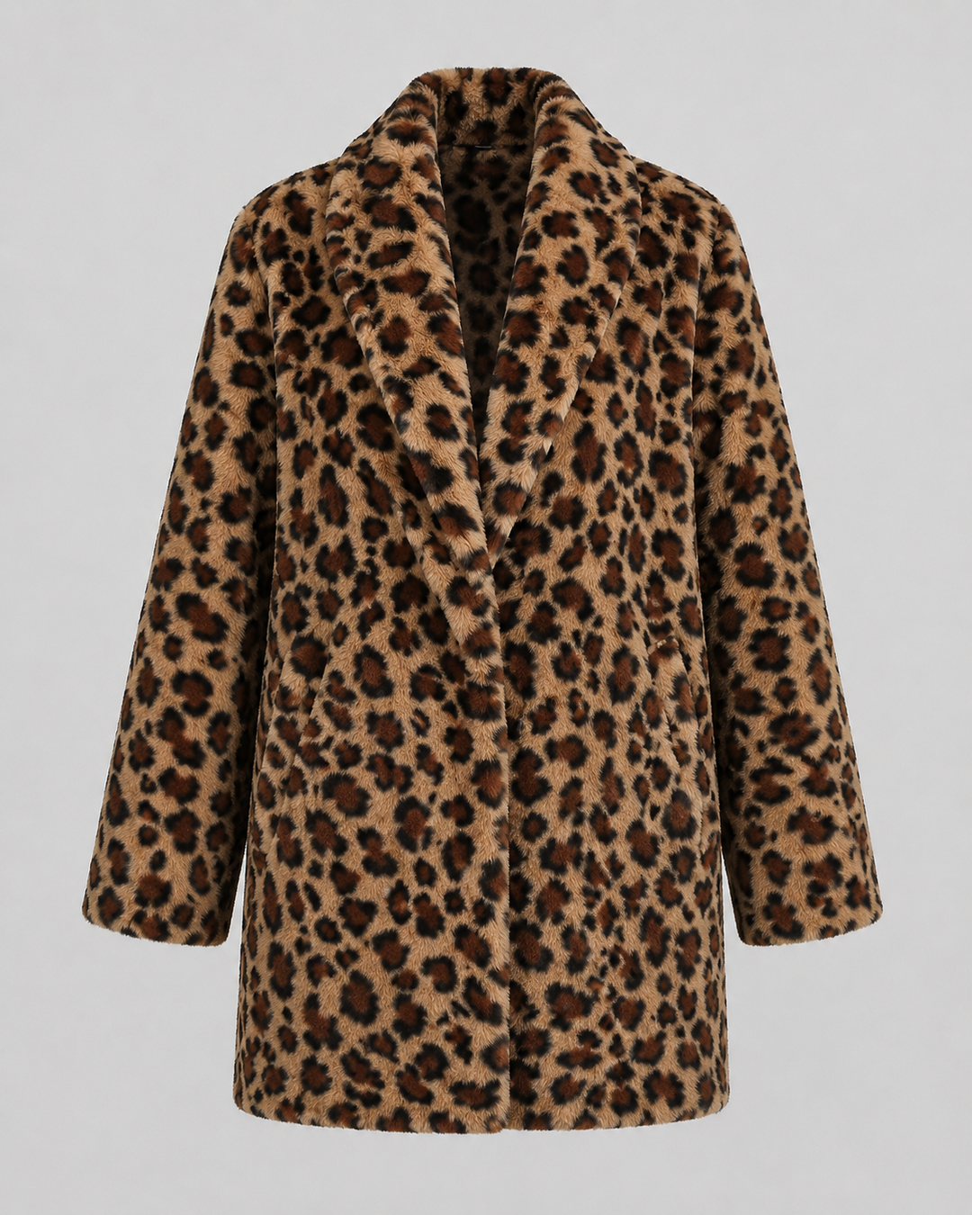 LÉONIE | MANTEAU EN FAUSSE FOURRURE LONG