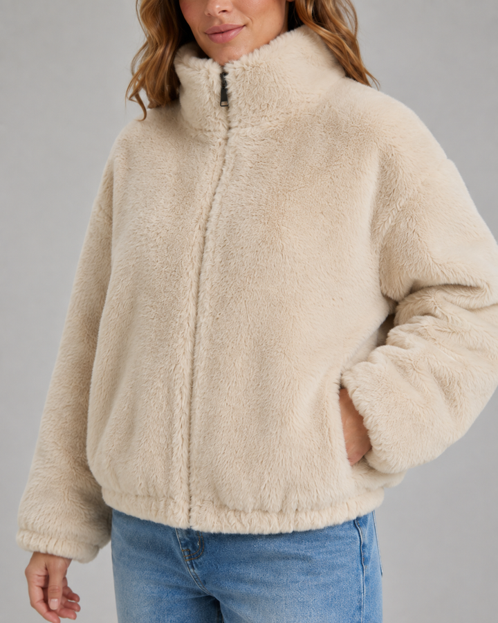 MAUD | VESTE TEDDY COURTE