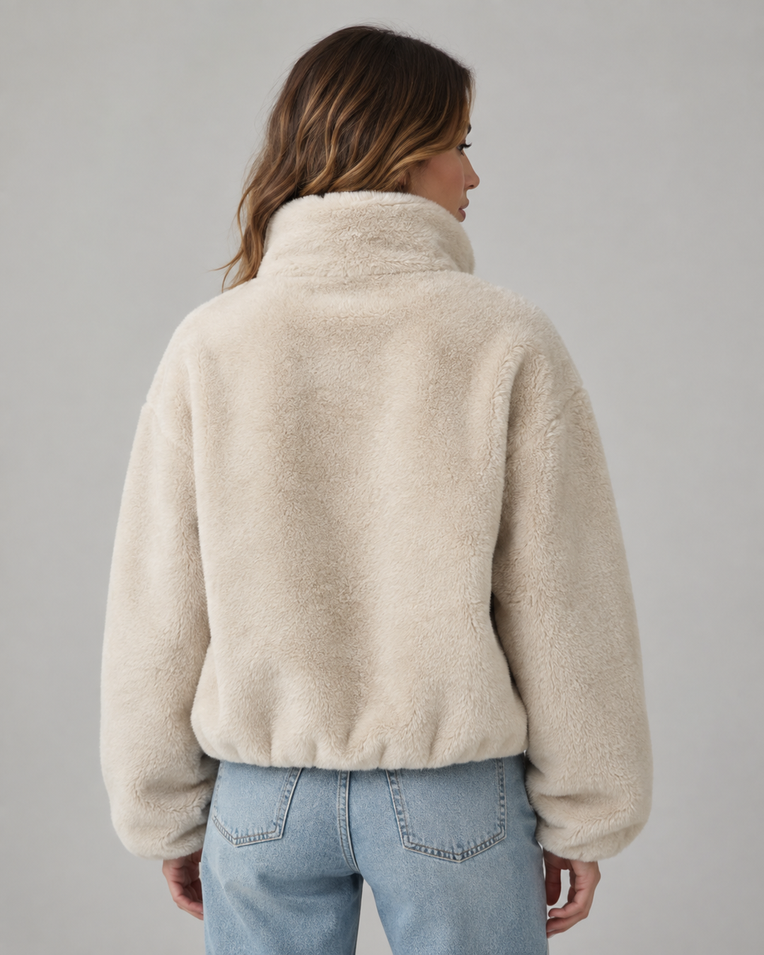 MAUD | VESTE TEDDY COURTE