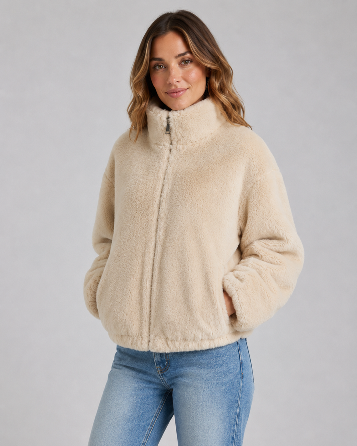MAUD | VESTE TEDDY COURTE