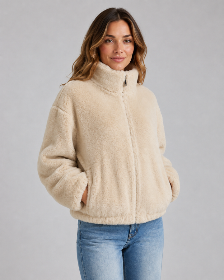 MAUD | VESTE TEDDY COURTE