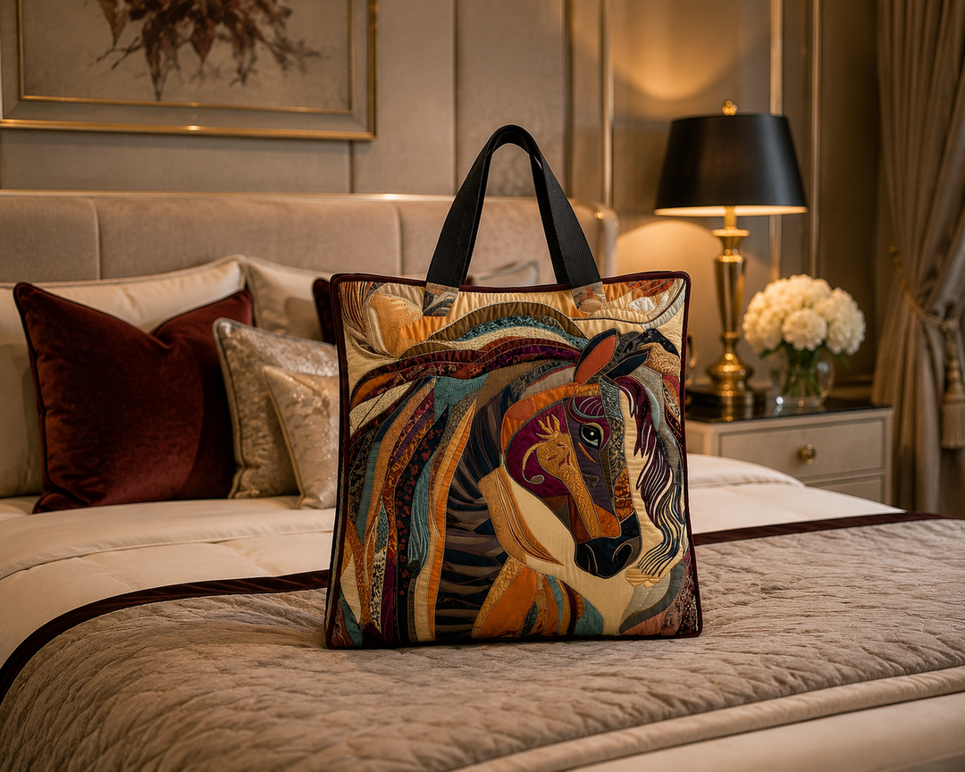 SAC MATELASSÉ | MULTICOLOR MOSAIC HORSE
